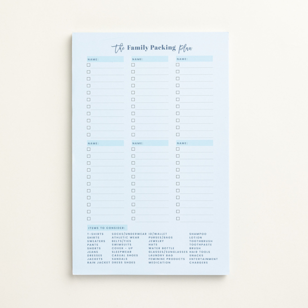Backing Plan The Packing Plan - The Plan By Lauren Truslow