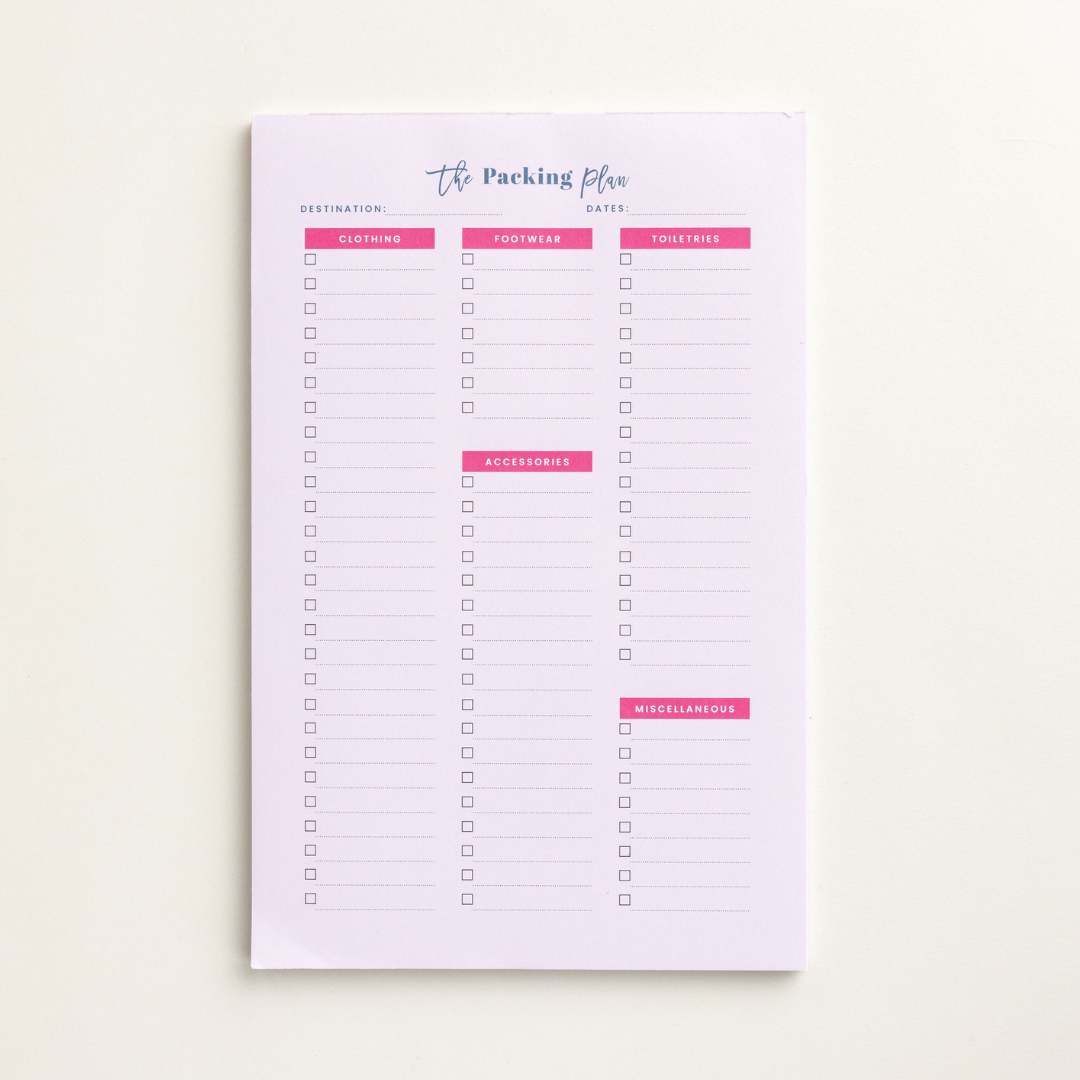 Backing Plan The Packing Plan - The Plan By Lauren Truslow